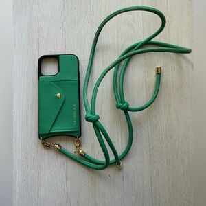 Bandolier Julian Crossbody Phone Case Green/Gold